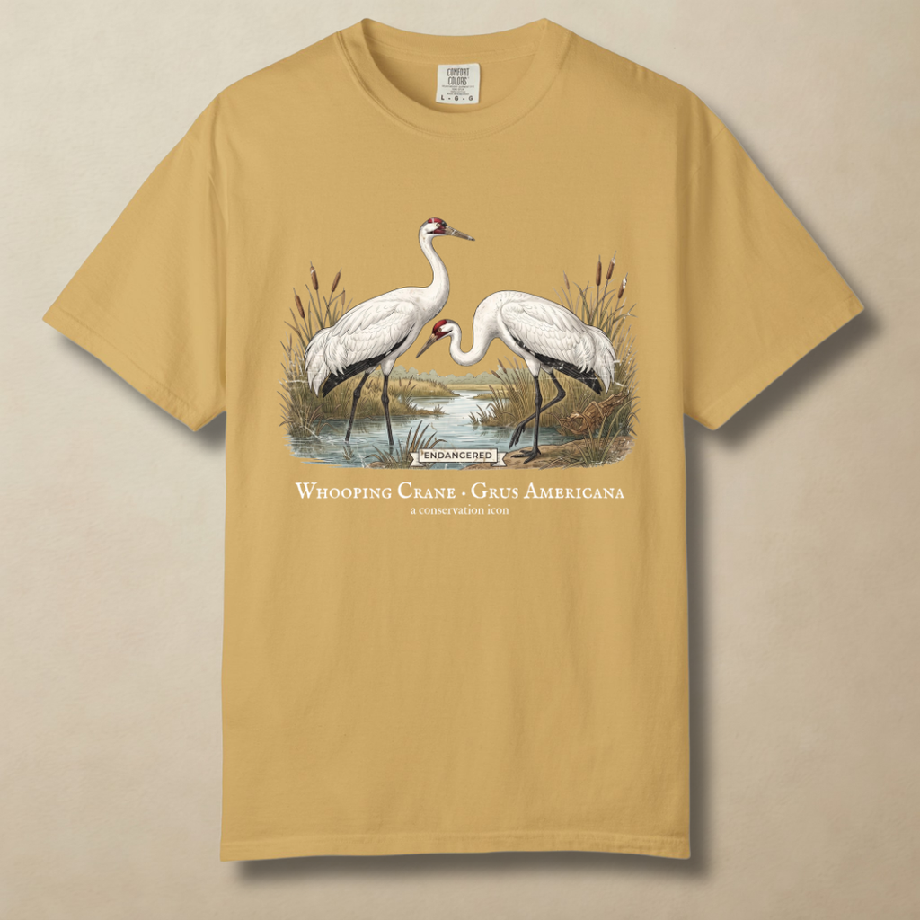 Whooping Crane Conservation Icon T-Shirt