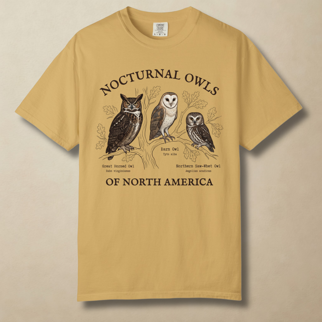 Nocturnal Owls - Rulers of the Night Watch T-Shirt