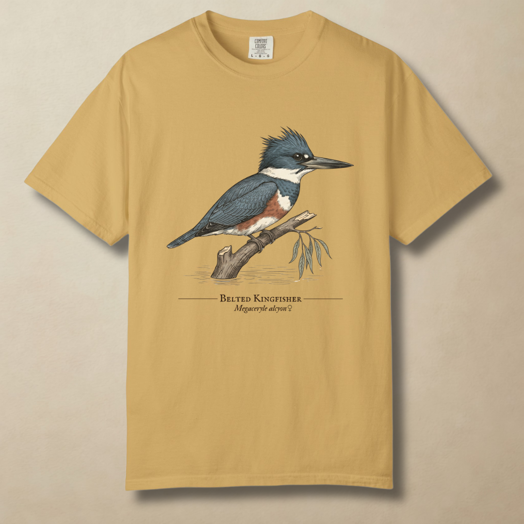 Belted Kingfisher - King of the Creek T-Shirt