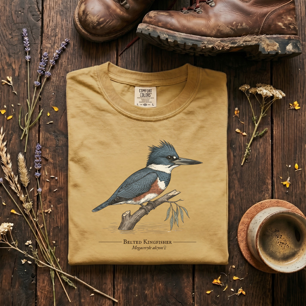 Belted Kingfisher - King of the Creek T-Shirt