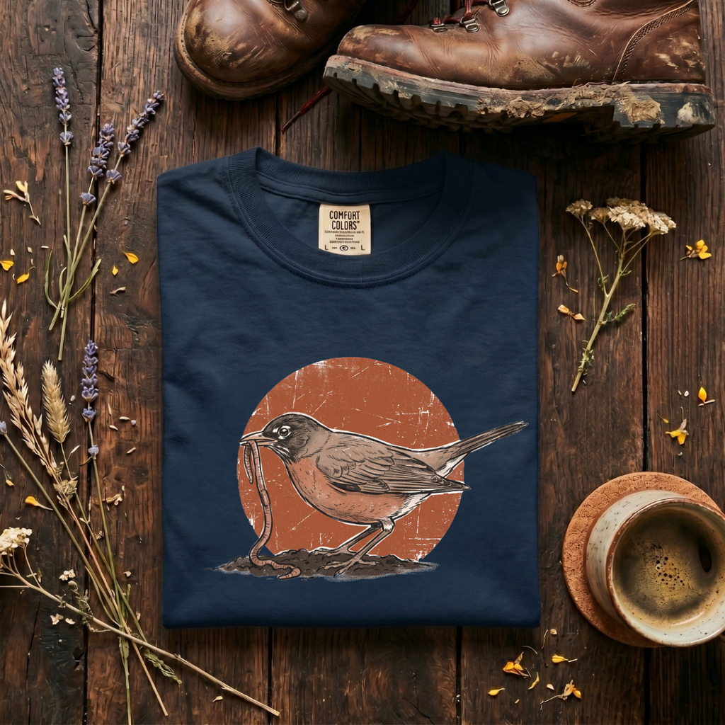 Amreican Robin - Rust Sunrise T-Shirt