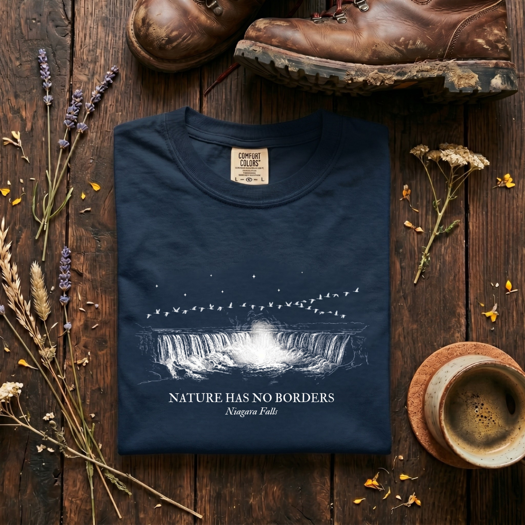 Nature Has No Borders - Niagara Falls T-Shirt