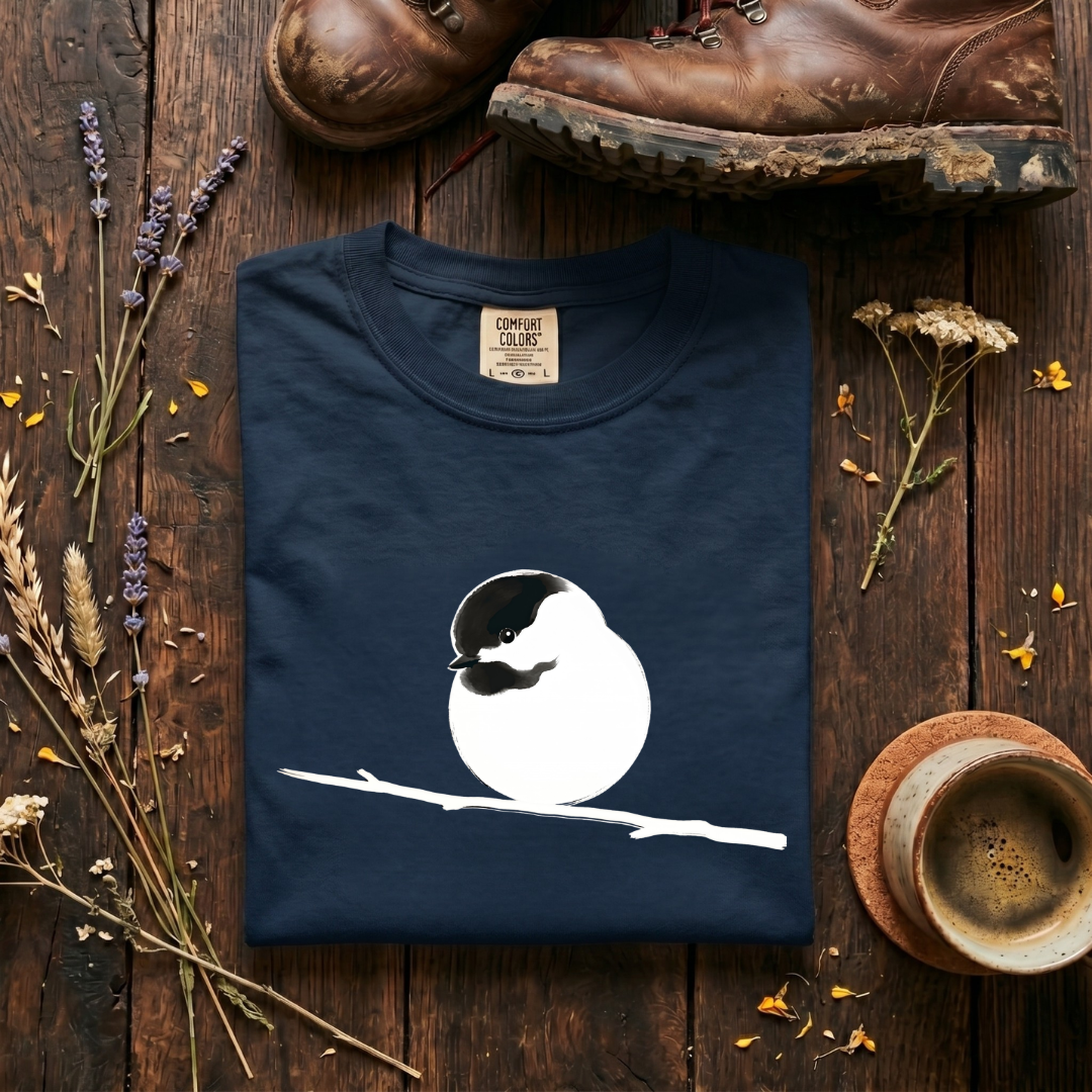 Black-capped chickadee minimal T-Shirt