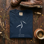Still Waters - Minimalist Heron T-Shirt