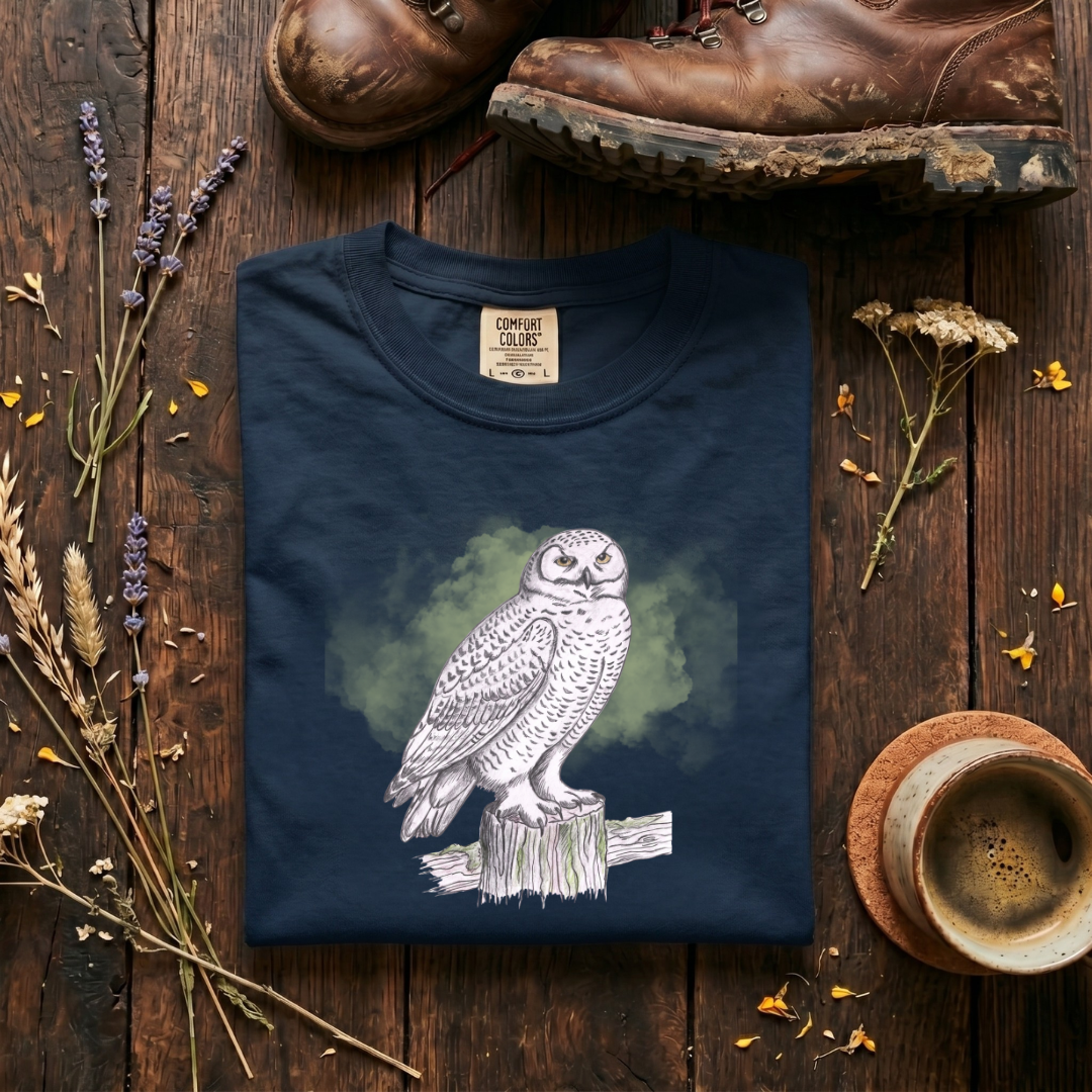 Snowy Owl - Pencil Sketches T-Shirt