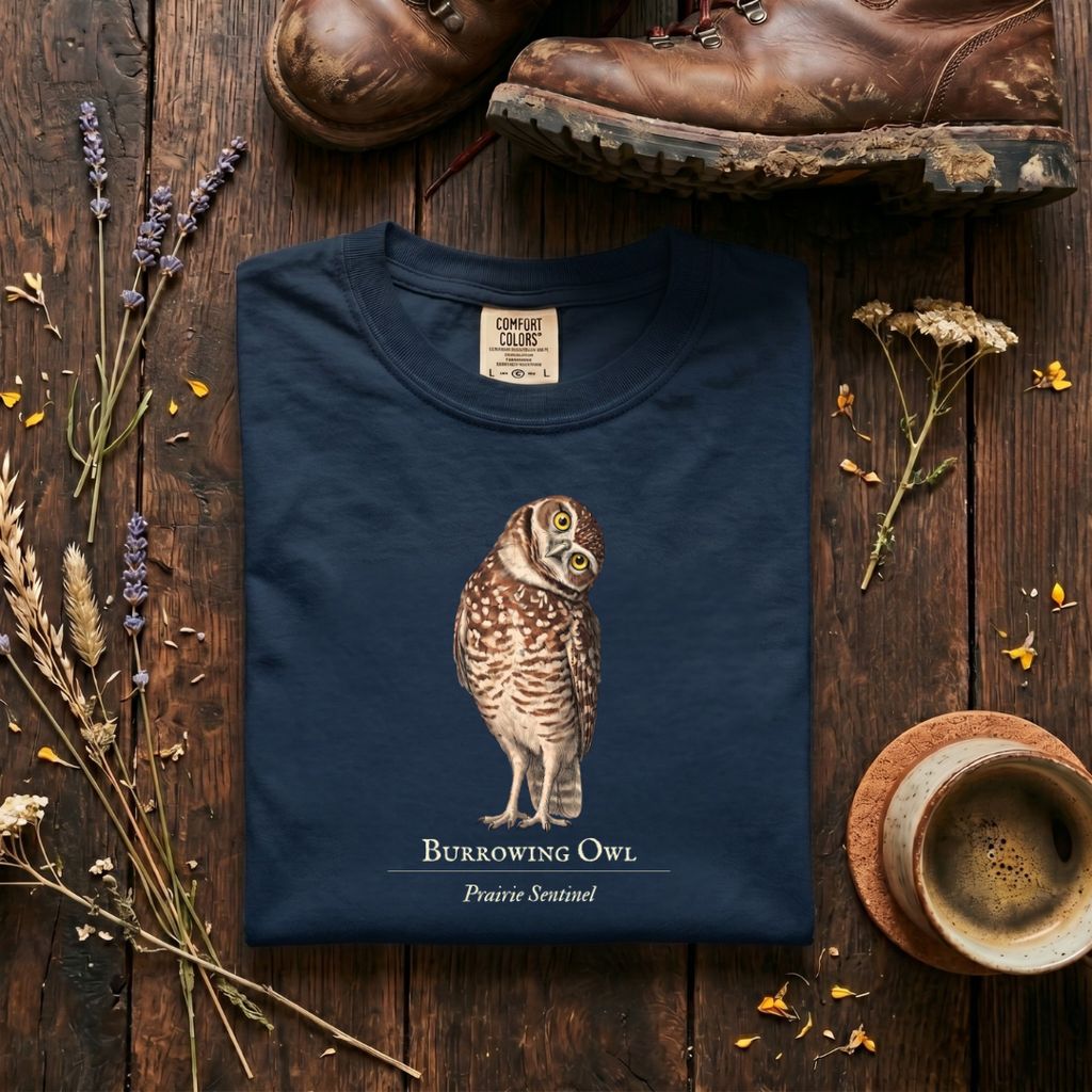 Burrowing Owl -The Prairie Sentinel T-Shirt