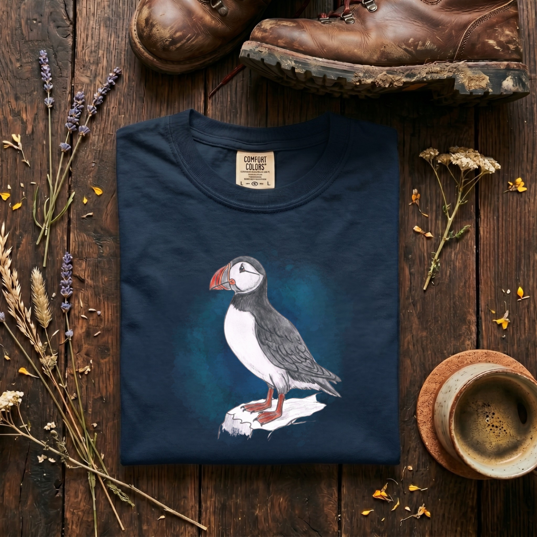 Atlantic Puffin - Pencil Sketches T-Shirt