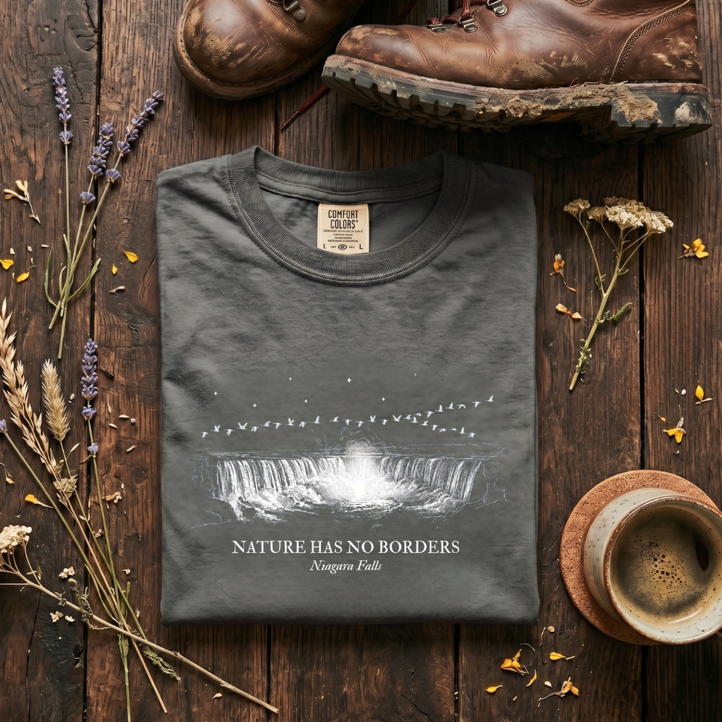 Nature Has No Borders - Niagara Falls T-Shirt