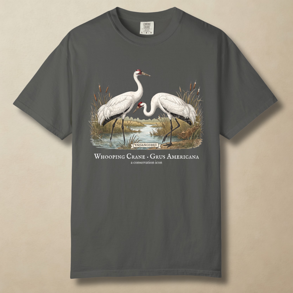 Whooping Crane Conservation Icon T-Shirt