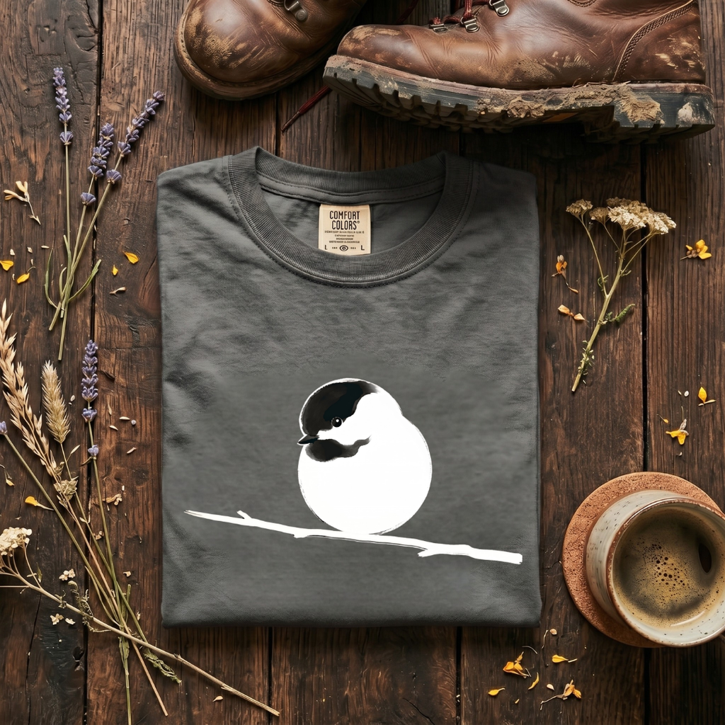 Black-capped chickadee minimal T-Shirt