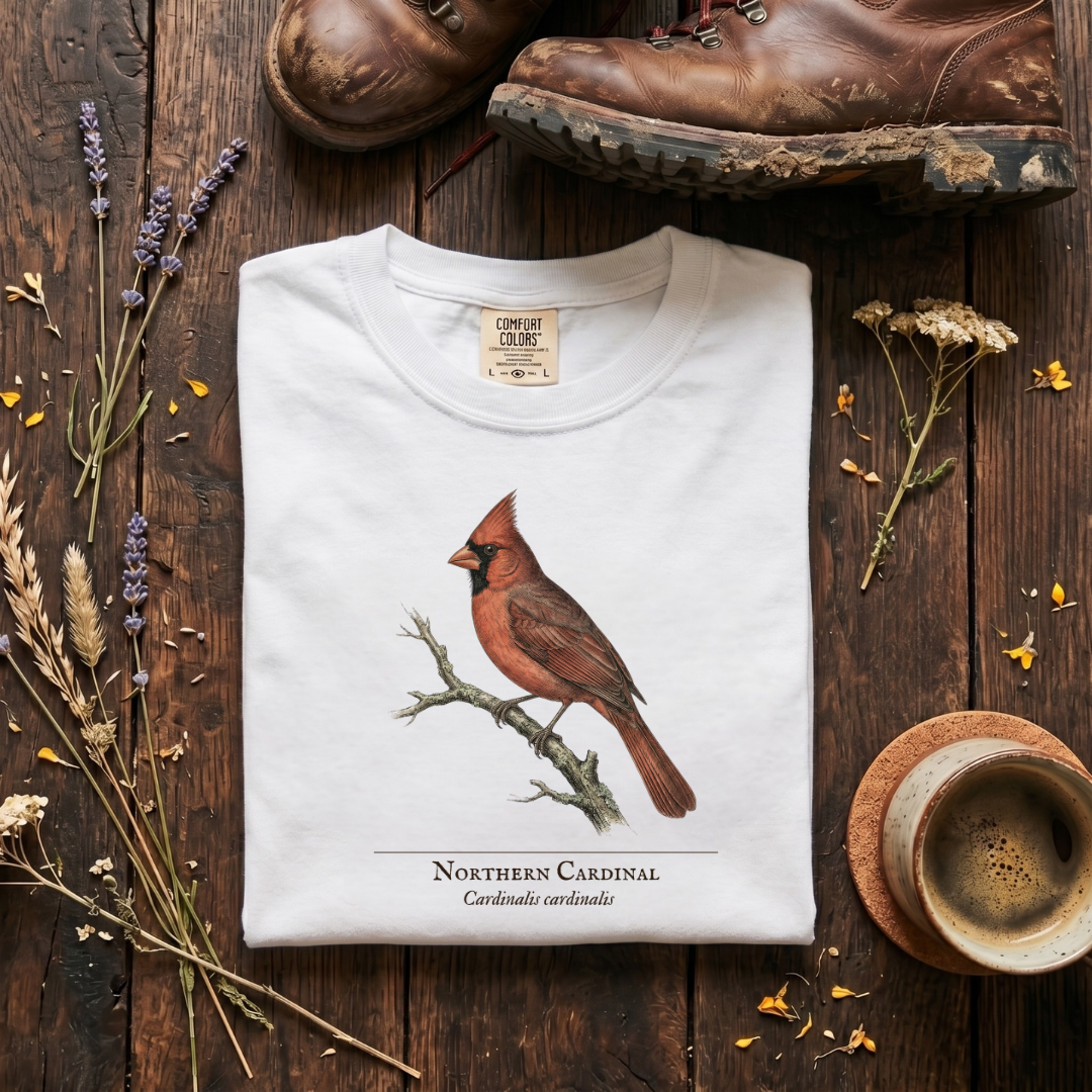 Northern Cardinal - The Backyard Sentinel T-Shirt
