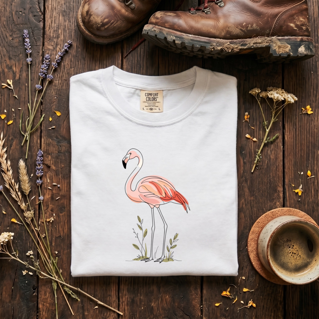 American Flamingo - Modern Line T-Shirt