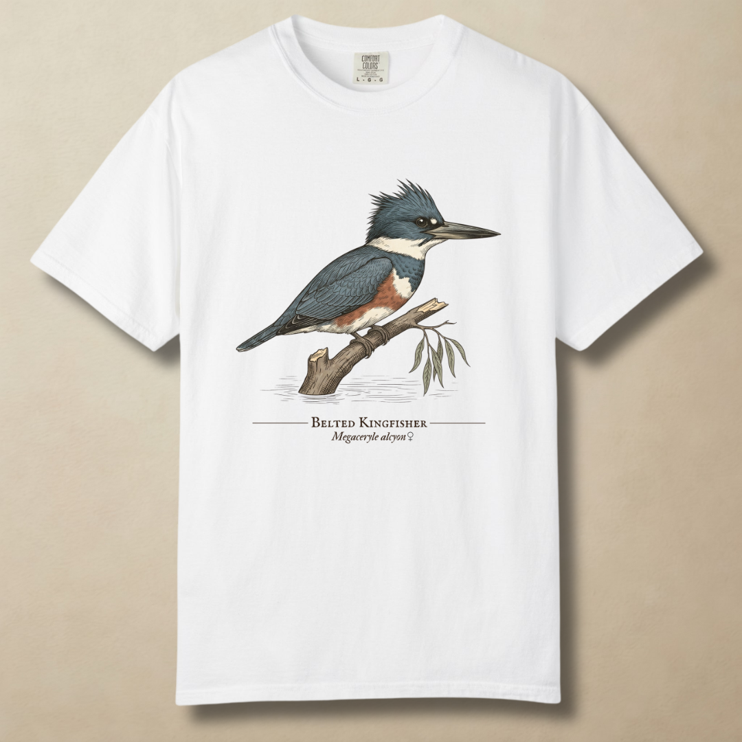 Belted Kingfisher - King of the Creek T-Shirt