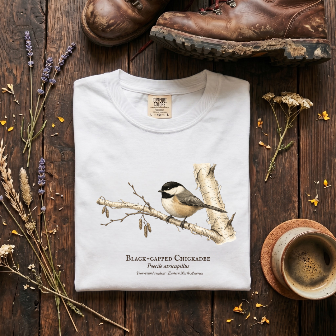 Black-capped Chickadee - Small Bird, Big Winter T-Shirt