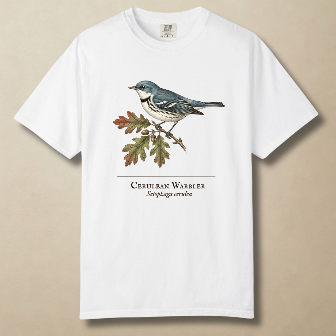 Cerulean Warbler - Ghost of the Canopy T-Shirt
