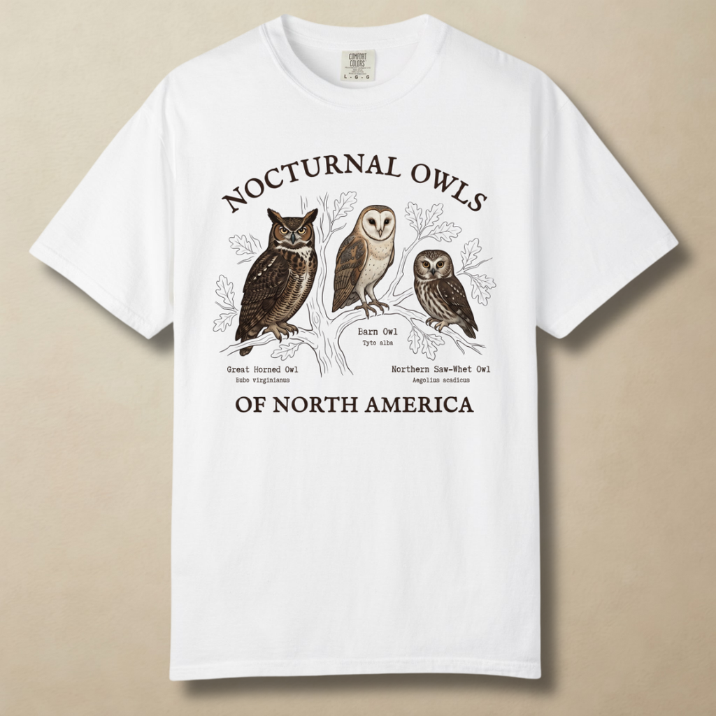 Nocturnal Owls - Rulers of the Night Watch T-Shirt