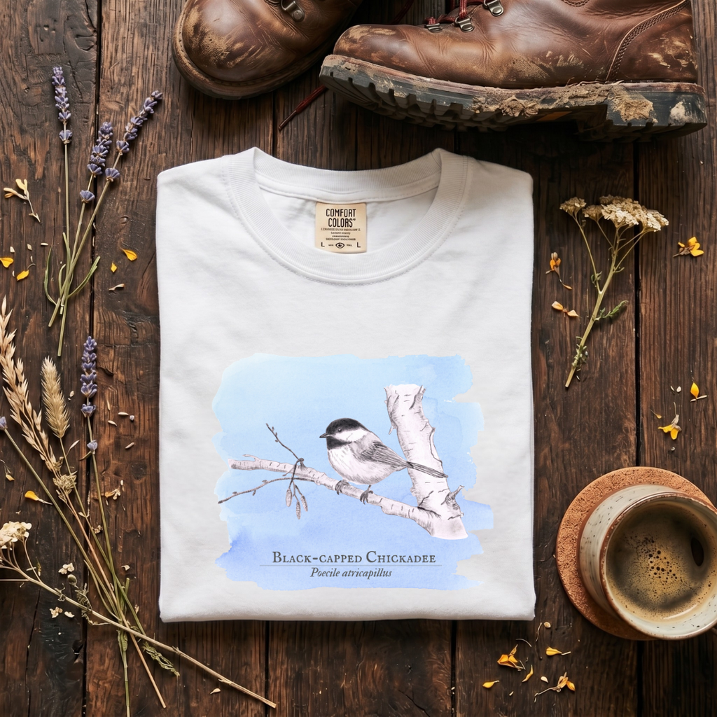 Black-capped Chickadee - The Field Sketch Archive T-Shirt
